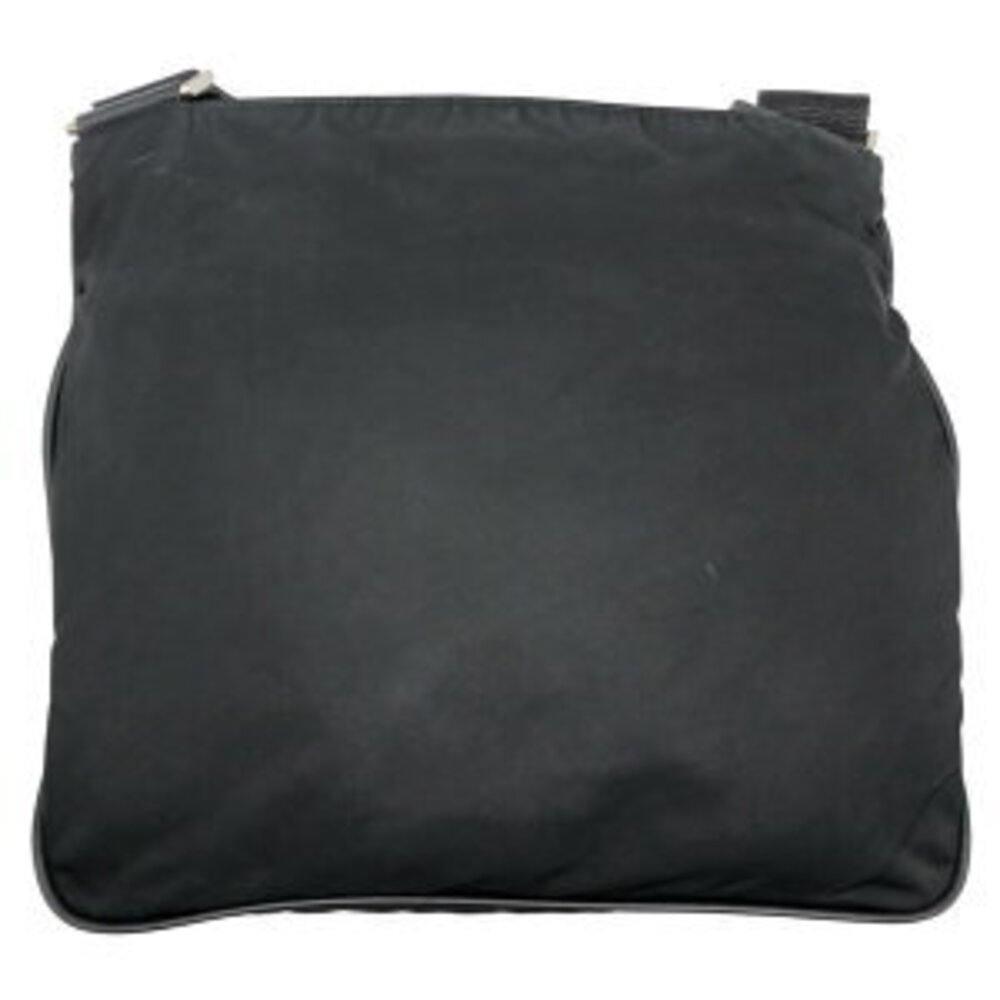Prada nylon shoulder black crossbody triangle bag Tessuto logo